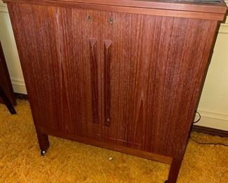 1960's Torbjorn Afdal MCM Teak Bar Cart by Brukspo Norway