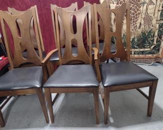 Mid Century Walnut Dining Chairs
