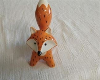 Ceramic Fox Statuette
