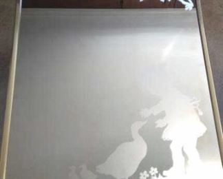 Frosted Glass Mirror
