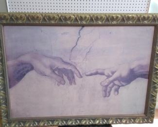 Michelangelo Print- Creation of Adam
