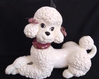 Ceramic Hand-Painted Poodle
