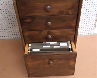 Solid Wood Filing Cabinet
