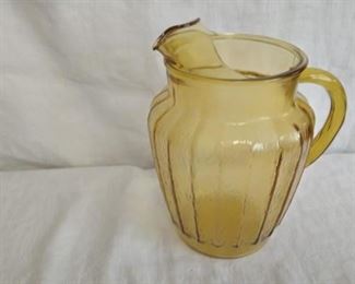Amber Water Pitcher
