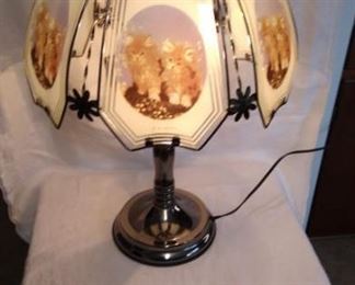 Lamp with Glass Panel " Kitty"
