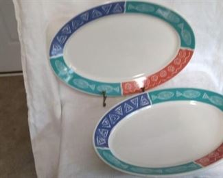 Two Syracuse China Platters
