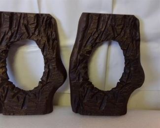 Pair Log Picture Frames

