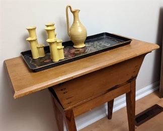19th century bread dough box. An amazing condition. I did not center the top correctly But it does fit correctly.