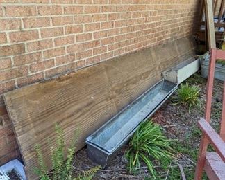 Long a pair of copper feeders. Perfect for planters.