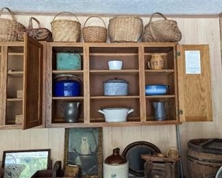 The baskets are just an amazing shape. There are some very old and some still have the paint.