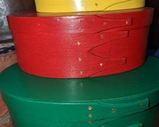 Shaker boxes nesting ready to house your holiday decorations.