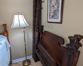 Two rope beds that would be perfect for homes. If you're interested in others, there are still some to be salvaged. The workmanship on these is absolutely gorgeous. All the furnishings were collected from North Carolina.