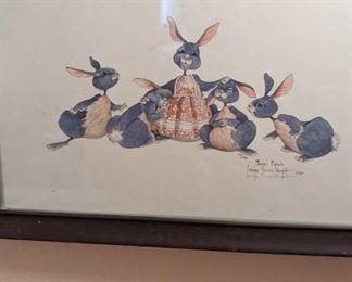 Cute as a bunches. Signed Print mother's bunch.
