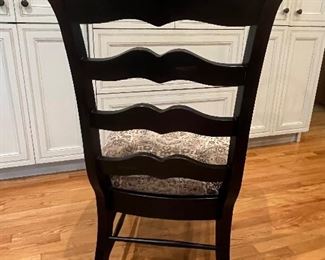 (4) wood side chairs with upholstered seat 21"W x 41"H - $45 each     Call or text Joanne at 708-890-4890 to view and purchase!