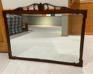 Wood framed wall mirror 49" x 37" - $75     Call or text Joanne at 708-890-4890 to view and purchase!