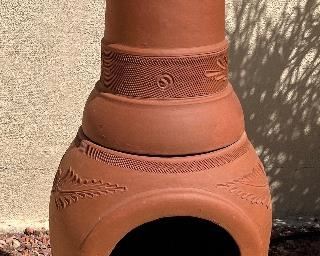 Clay Chiminea