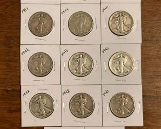 Walking Liberty SILVER Half Dollars