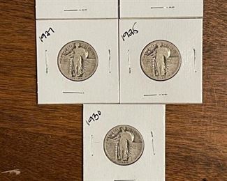 Standing Liberty SILVER Quarters