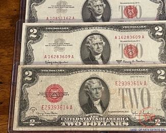 Red Seal $2 Bills / Notes