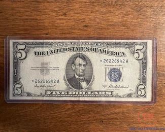 $5 Silver Certificate
