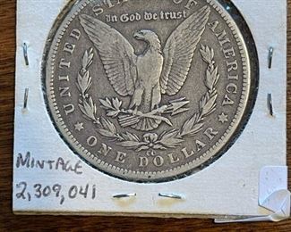 1890 CC Morgan SILVER Dollar