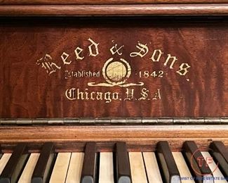 Early 1900's Carved Case / Art Case Reed & Sons Upright Piano