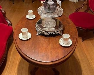 Antique Carved Oval Table