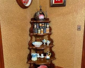 Carved Corner 5 Shelf Display