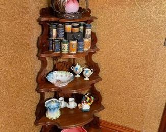 Carved Corner 5 Shelf Display