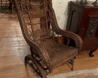 Antique Wicker Rocking Chair
