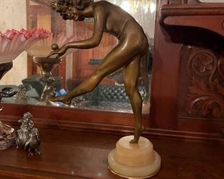 Art Deco Bronze "The Juggler" by Claire Colinet