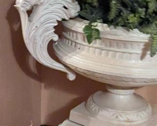 Large Antique Cast Iron Planter