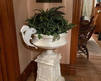 Large Antique Cast Iron Planter