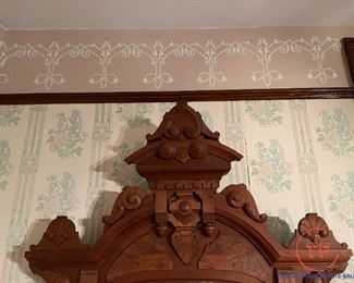 Antique Large Victorian Dresser with Marble Top