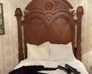 Victorian Hand Carved Bed