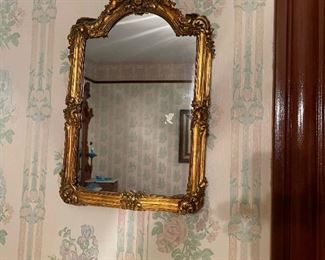 Gold Gilt Cherub Wall Mirror