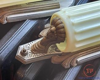 Art Deco Wall Sconces with Original Shades