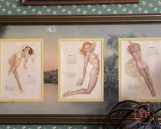 1948 VARGA Calendar Girl Pin Ups