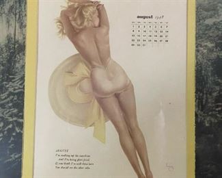 1948 VARGA Calendar Girl Pin Ups
