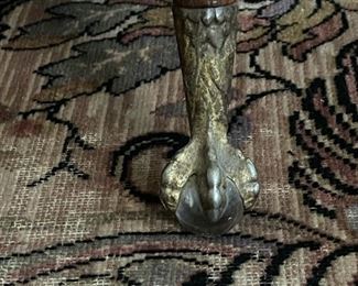 Antique Ball and Claw Foot Piano Stool