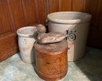 Antique RED WING CROCKS