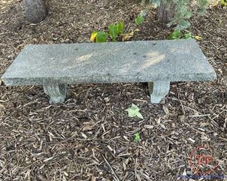 Outdoor Concrete Garden Bench