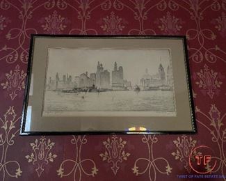 Original Signed Etching by S Chester Danforth