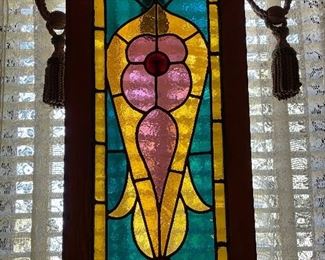 Window Hanging Antique Stain Glass
