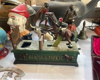 Show Jumper Mechanical Bank