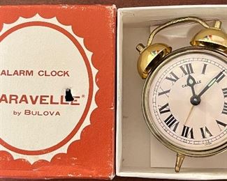 Caravelle Alarm Clock by Bulova in Orig Box