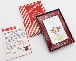 Vintage c1958 8 Dot Date Code Harley Davidson Enamel Advertising Zippo Lighter MIB