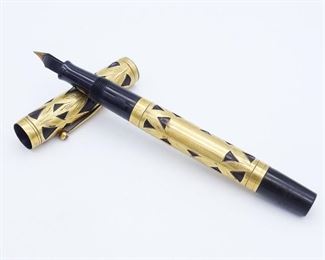 Vintage Waterman Gold Overlay Fountain Pen #552