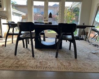 Dining room table and 4 chairs solid wood