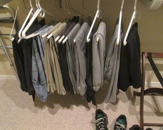 Luggage Rack & Men's Slacks